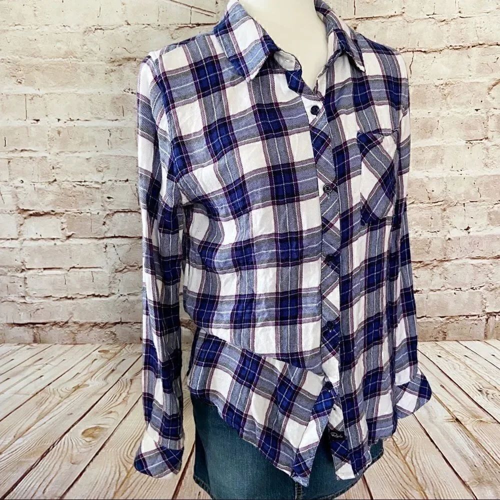 Rails plaid shirt button up soft